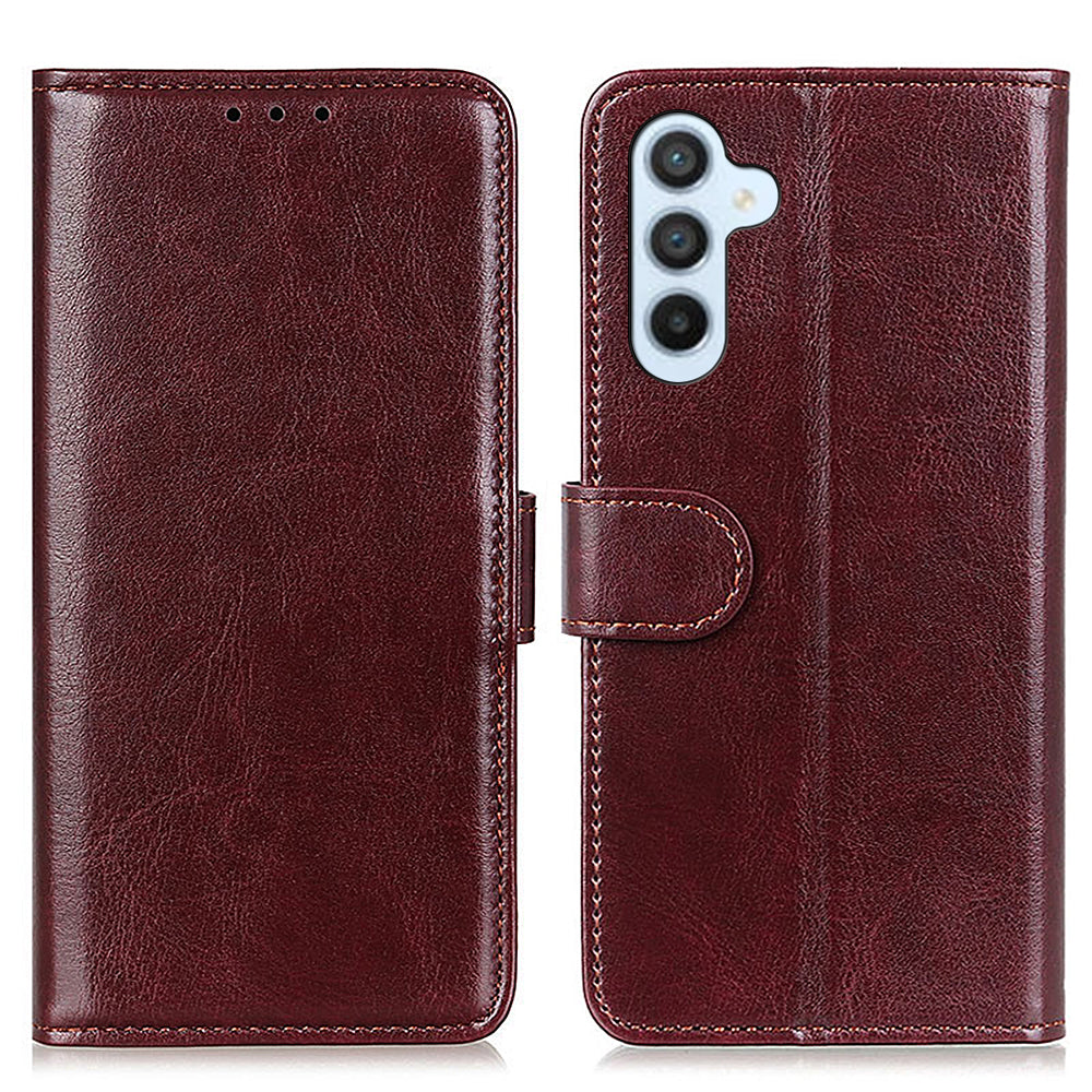 Cell Phone Case for Samsung Galaxy M14 5G Crazy Horse Texture Wallet Stand Flip PU Leather Phone Cover Cell Phone Case for Samsung Galaxy M14 5G Crazy Horse Texture Wallet Stand Flip PU Leather Phone Cover